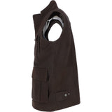 Eight Pocket Leather Gilet Brown/waxy: HUNTER