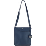 Ashwood Leather Curve Pocket Crossbody Bag Navy: 63620