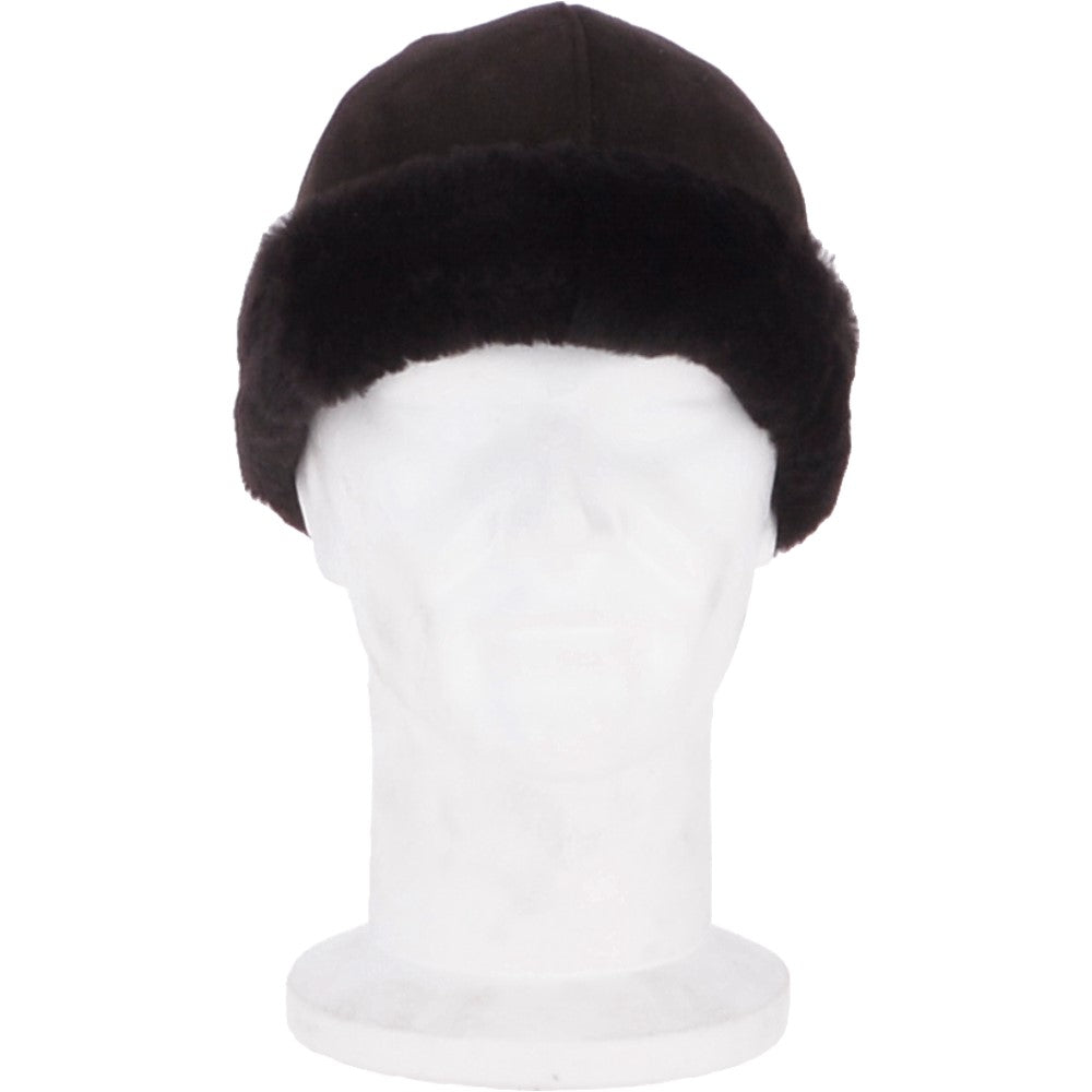 Ladies Luxury Sheepskin Hat Brown: 34