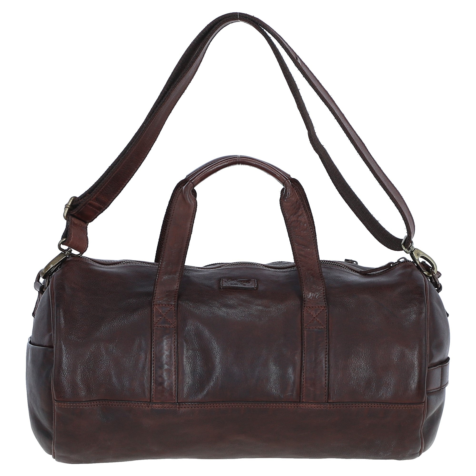 Ashwood Unisex Barrel Gym Bag Brandy: d-96