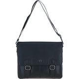 Brampton Leather Men's Emissary Messenger Bag Black: 64403