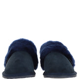 Women's Classic  Suede Sheepskin Slippers Navy: FEN-LADIES SLIPPERS
