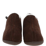 Fenland Classic Suede Sheepskin  Bootie Slippers Brown: MENS BOOTY