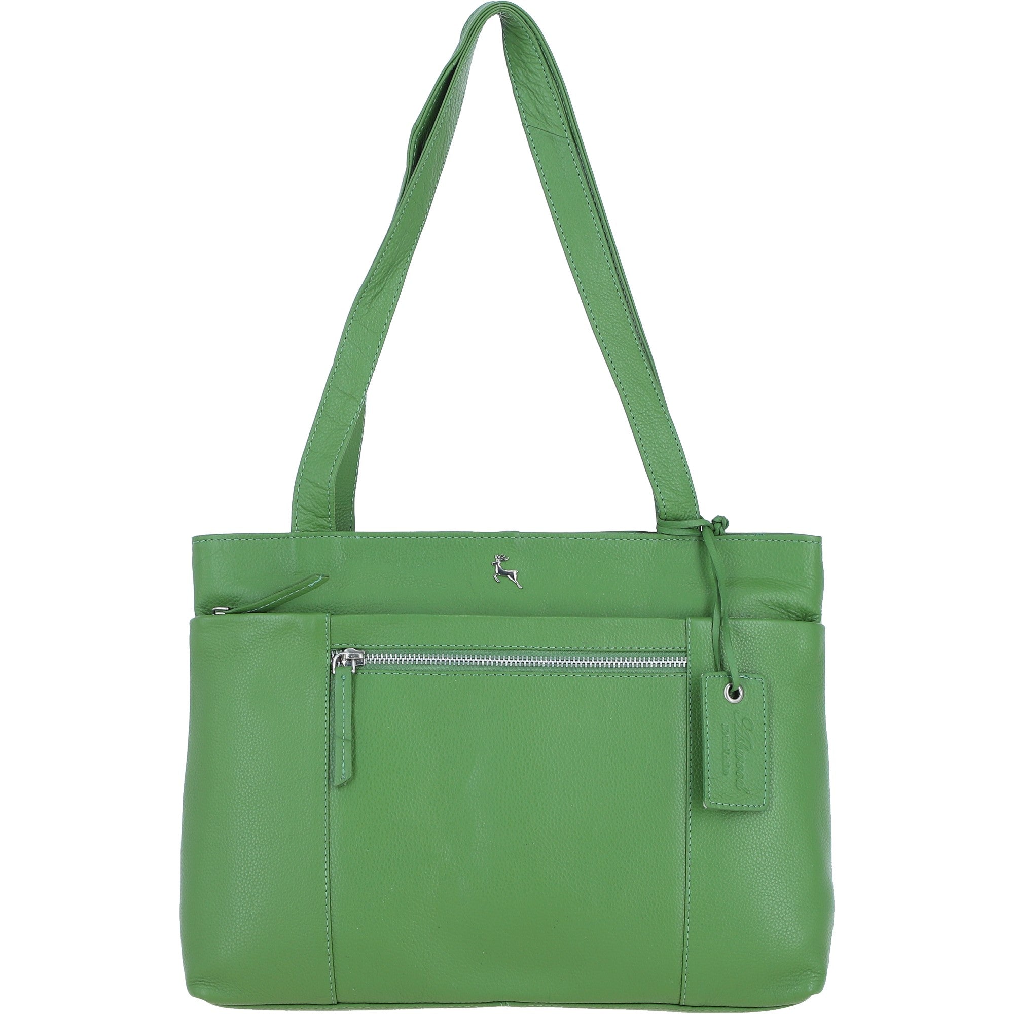 Ashwood Elegant Multi-Pocket Shoulder Bag Fern: Newport