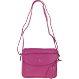 Ashwood Leather Ladies Crossbody Bag Berry: Glasgow