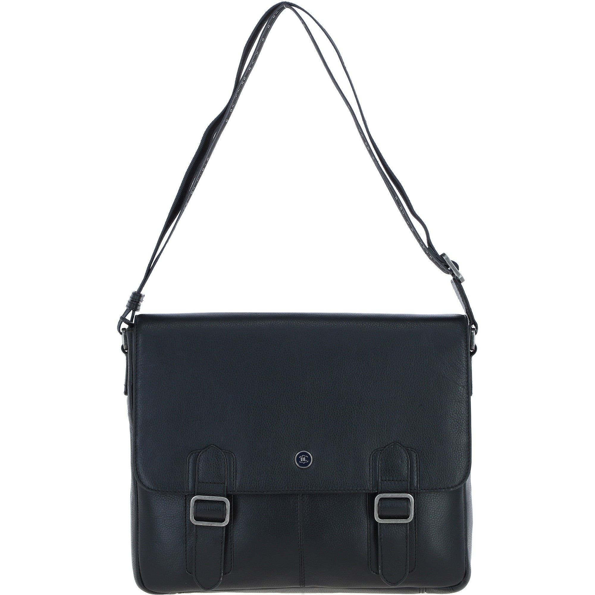 Brampton Leather Men's Emissary Messenger Bag Black: 64403