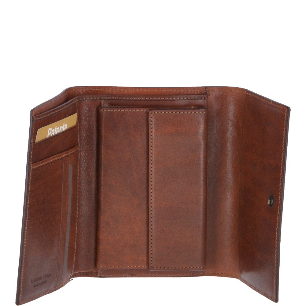 The Bridge Italian Leather Medium Purse Brown: 01778851 14