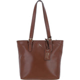 Elegant Shoulder Bag with Adjustable Straps 2 Tone Tan: 64562