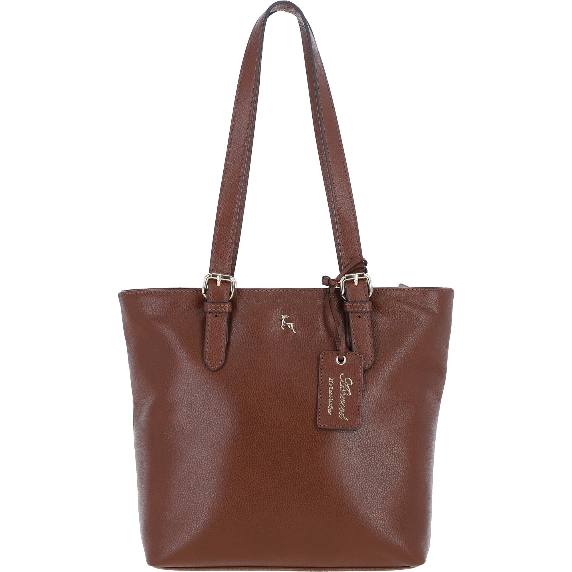Elegant Shoulder Bag with Adjustable Straps 2 Tone Tan: 64562