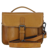 Ashwood Leather Mini Crossbody Satchel Bag Mustard: P-61