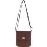 Ashwood Medium Leather Crossbody Bag Brown: V-81