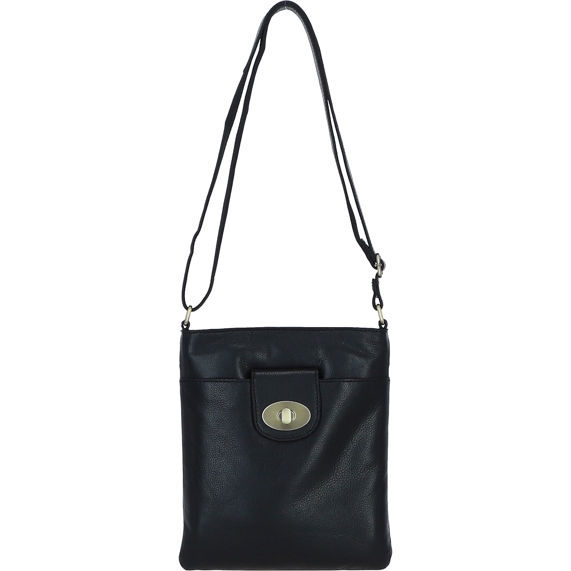 Ashwood Leather Crossbody Bag Black: M-87