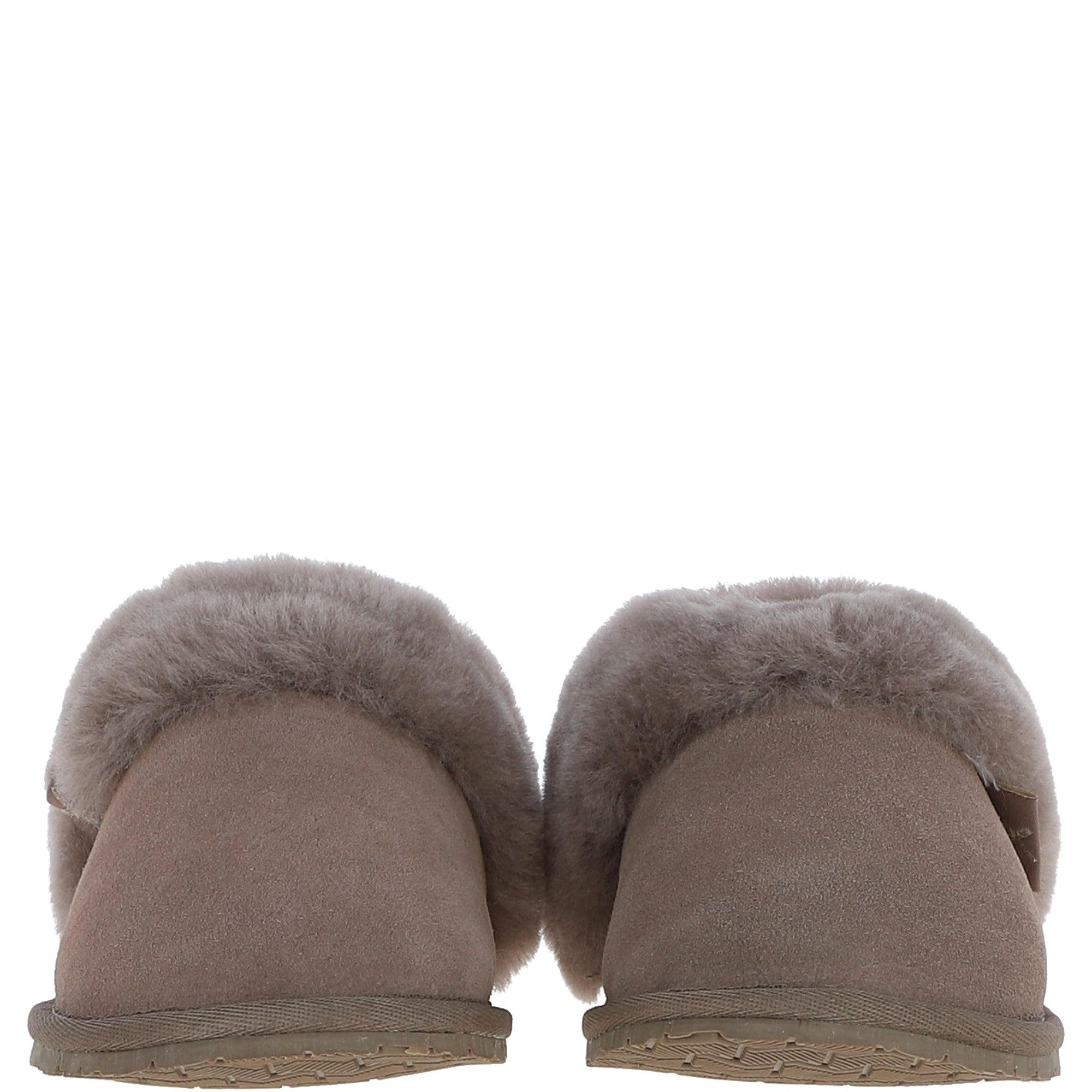 Women's Classic Suede Sheepskin Slippers Mink: Pippa