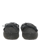 Women's Classic Suede Sheepskin Moccasin Slippers Grey: LADIES MOCCASSINS