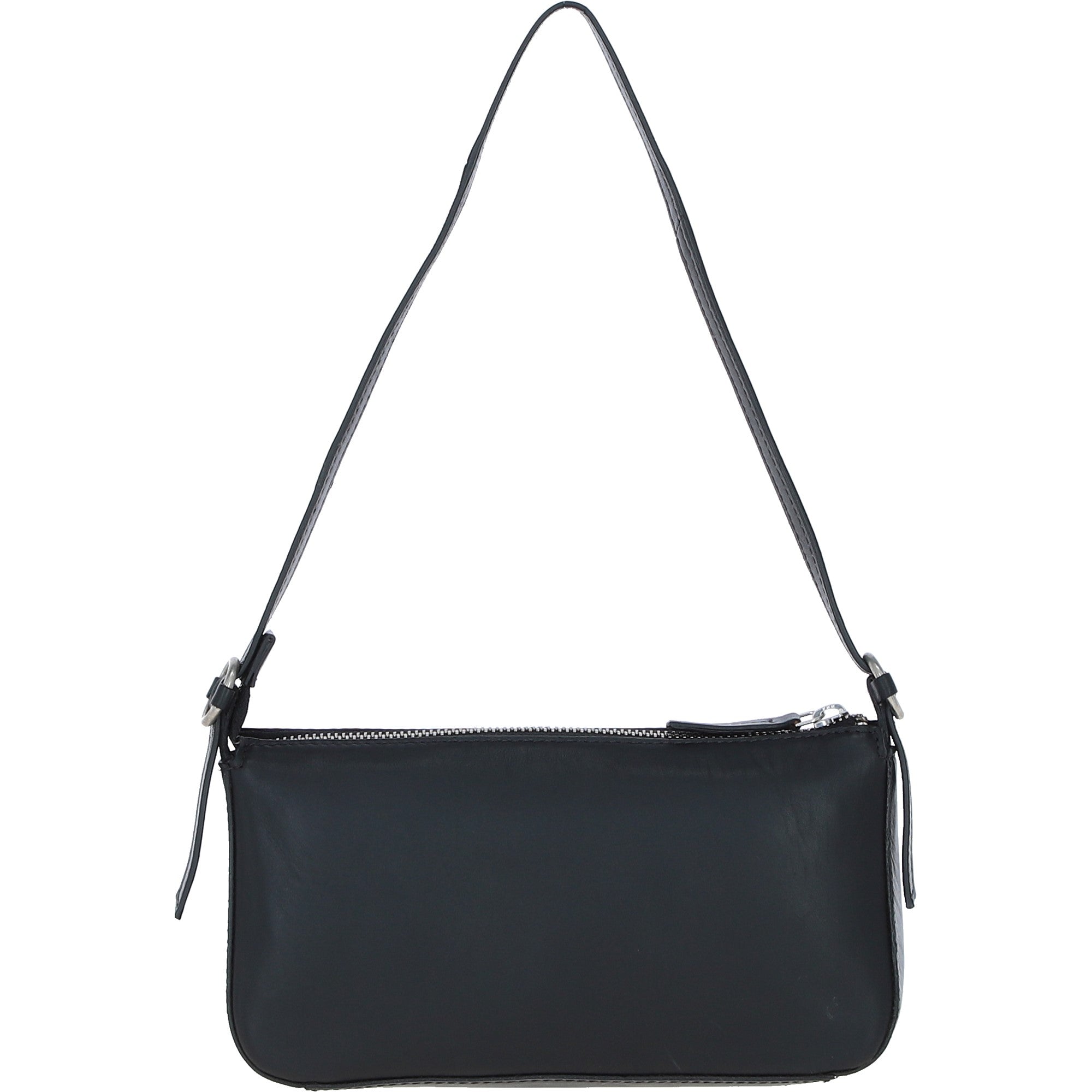 Ashwood Leather Plain Shoulder Bag Black: LB-6278