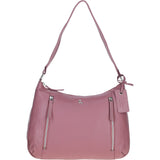 Premium Leather Shoulder Bag Dungannon: Cameo Rose