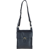 Vintage Small Leather Travel Shoulder Bag Navy – G24