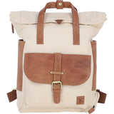 Fenland Canvas & Leather Backpack Tan/cream: FEN-755
