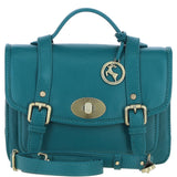 Stylish Ashwood Leather Large Satchel Bag Green: Y-63