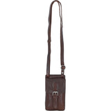 Exquisite Ashwood Leather Smartphone Bag Brandy: F-89
