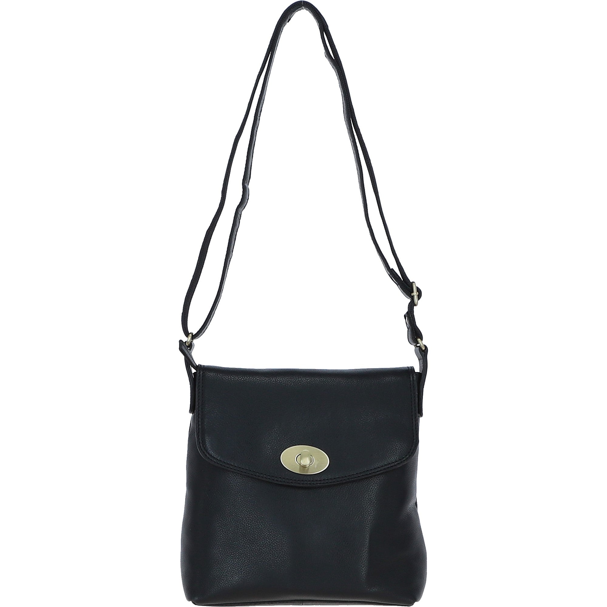 Ashwood Leather Crossbody Bag Black: M-84