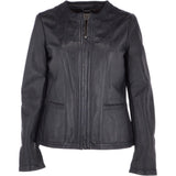 Leather Jacket Navy/nap: AWL-672