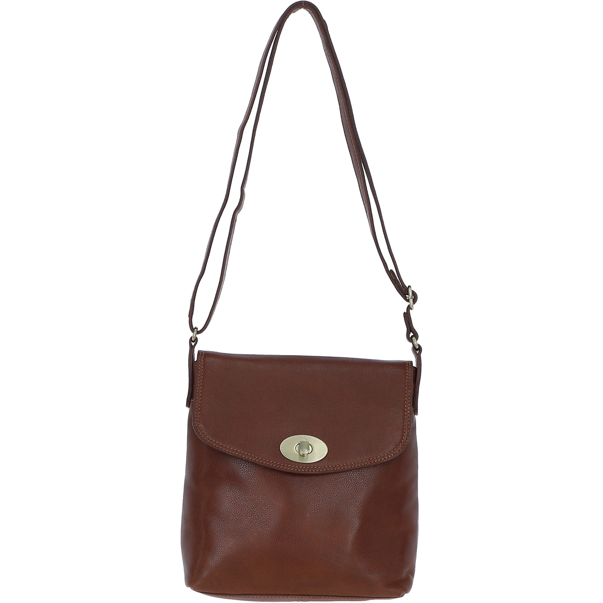 Ashwood Leather Crossbody Bag Tan: M-84