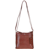 Stylish Ashwood Leather Crossbody Bag Cognac: Ava