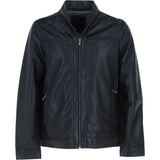 Ashwood Men’s Real Soft Leather Jacket with Mandarin Collar and Straight Zip Black: NEW COOPER