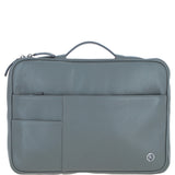 Leather Organizer with Laptop Compartment Grey: 64546