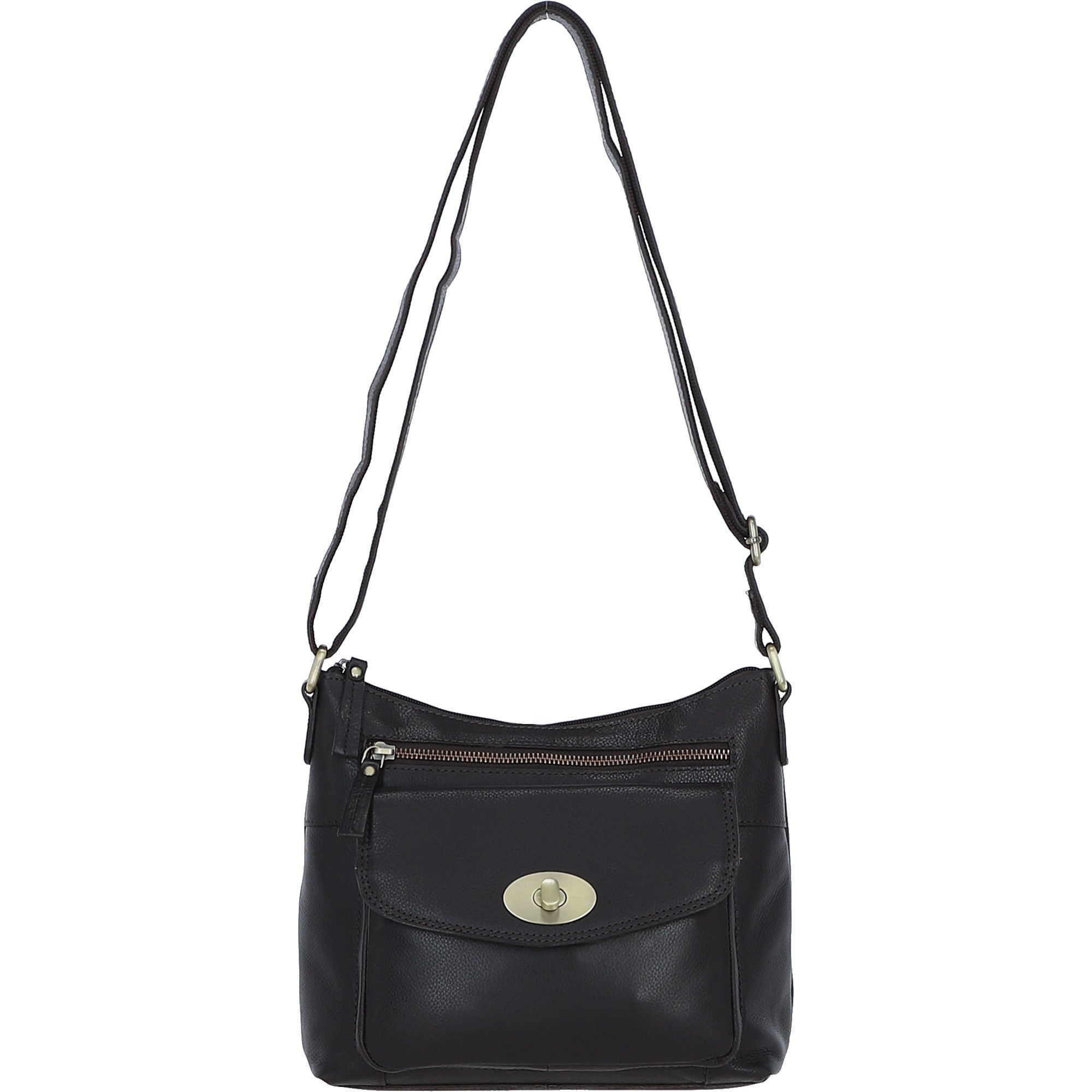Ashwood Leather Crossbody Bag Brown: M-86