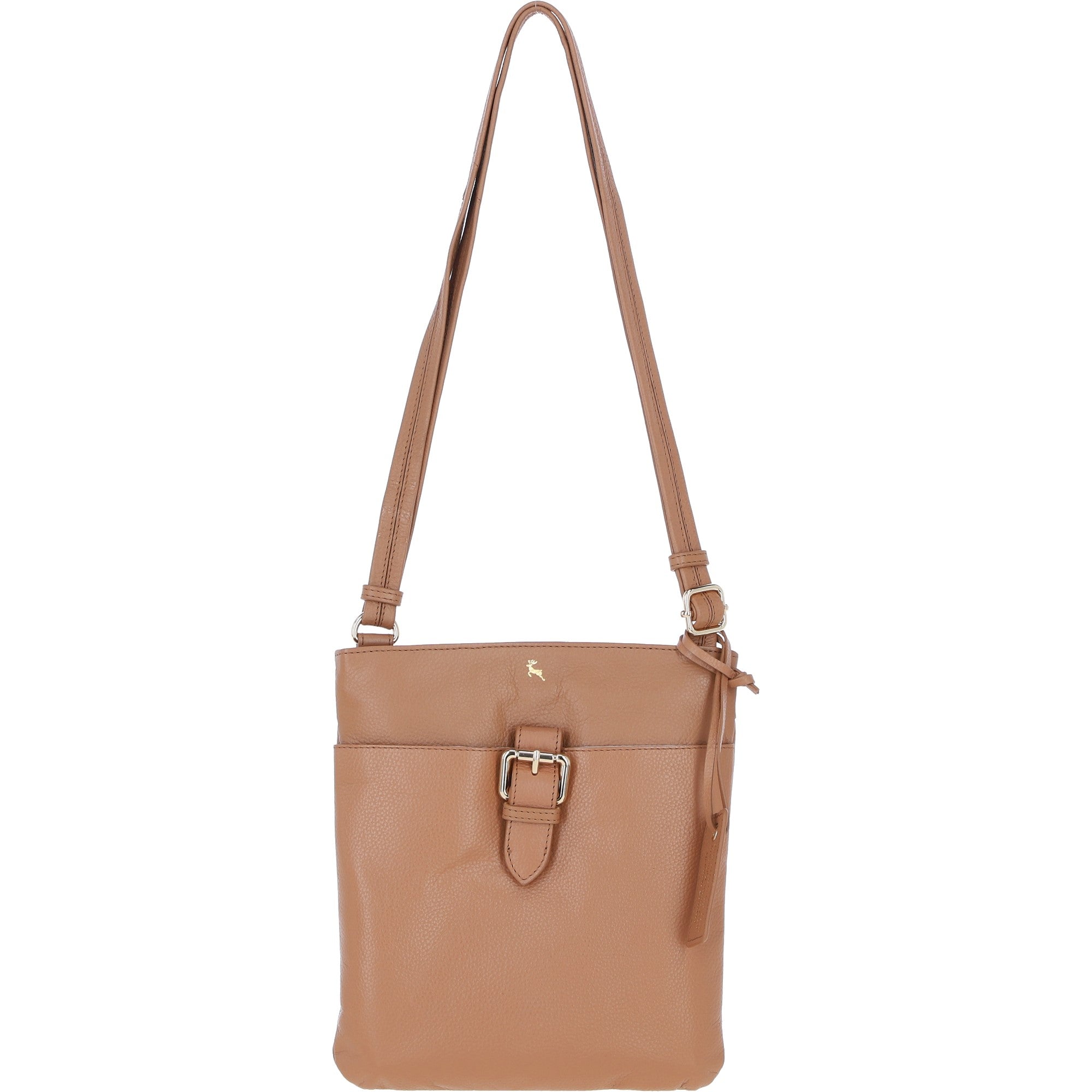 Ashwood Leather Smart Tab Cross Body Bag Butterscotch: 63621/Tab