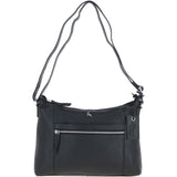 Ashwood Leather Ladies Essential Crossbody Bag Black: MI-09