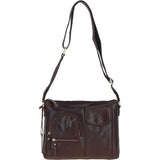 Exquisite Ashwood Leather Cross Body Bag for Women Brandy: G-17