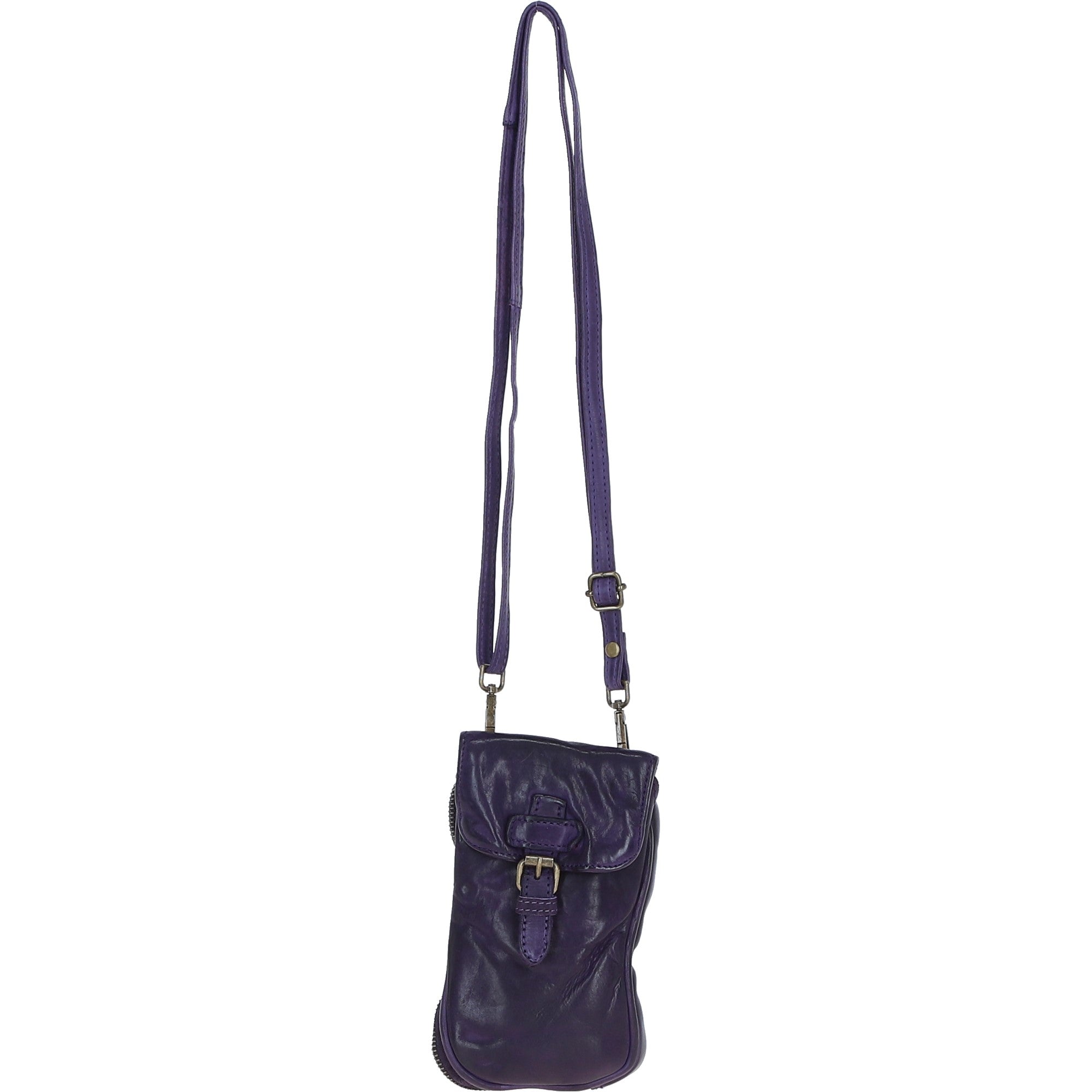 Ashwood Leather Crossbody Smart Phone Bag Purple: D-99
