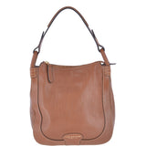 The Bridge Full Grain Italian Leather Hobo Bag Havana Gold - 040735 1P 2C NH