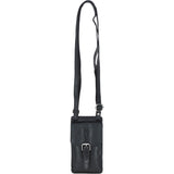 Exquisite Ashwood Leather Smartphone Bag Black: F-89