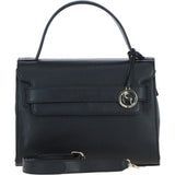 Elegant Ashwood Leather Handbag with Detachable Crossbody strap Black: 64731