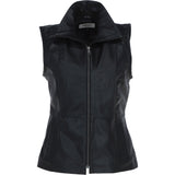 Women's  Leather Gilet Black: FO-GILLET 1