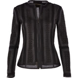 Mosaic Light Weight Leather Jacket Black: 50629