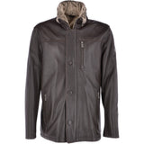 Mens 2-in1 Leather Jacket Brown : Gustavo