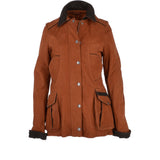 Women's Nubuck Leather Jacket Tan/nub: BARRY