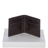 Vegetable Tanned Leather Classic 8 Card Billfold  Wallet Brown : 1211-VT