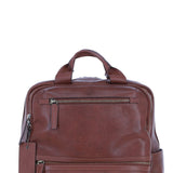 Mens Leather Backpack chestnut: Jordan
