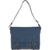 Brampton Leather Men's Emissary Messenger Bag Navy: 64403
