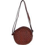 Ashwood Leather Round Crossbody Bag Rust/wash: GR-6117S