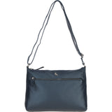 Ashwood Ladies Leather Shoulder Bag Navy: AJ2