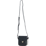 Ashwood Elegant Leather Crossbody Bag with Twist Lock Black: Y-52