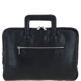 Ashwood Leather Mens Laptop Handle Bag Black: PL-45