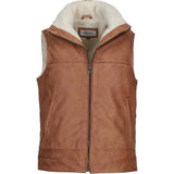 Ashwood Men's Leather Waistcoat Tan: SIGMA